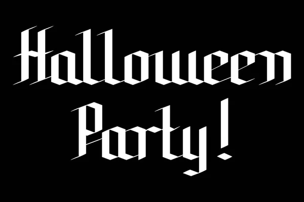 Halloween party - typography