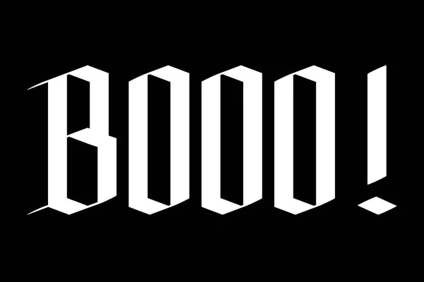 Boo-Halloweenowa Typografia — Zdjęcie stockowe