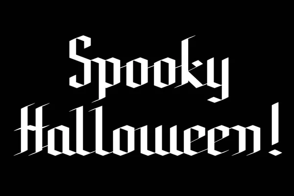 Жуткий Хэллоуин - типография — стоковое фото