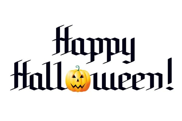 Gelukkig halloween typografie — Stockfoto