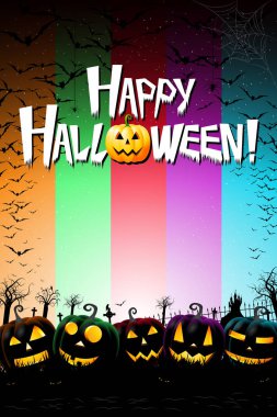 Mutlu Cadılar Bayramı afiş / poster