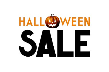 Cadılar Bayramı satışı - tipografi