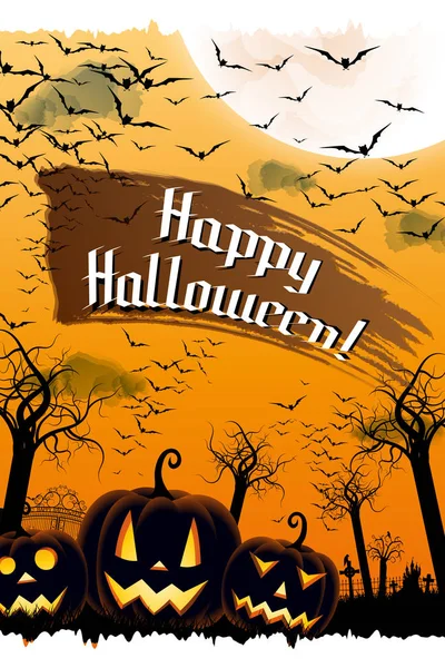 Happy Halloween banner/ poster — Stock Photo, Image