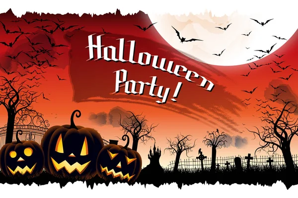 Manifesto / banner della festa di Halloween — Foto Stock