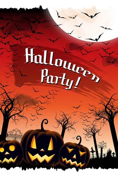 Halloween-fest affisch/banner — Stockfoto