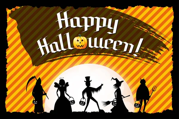 Feliz banner / cartel de Halloween —  Fotos de Stock