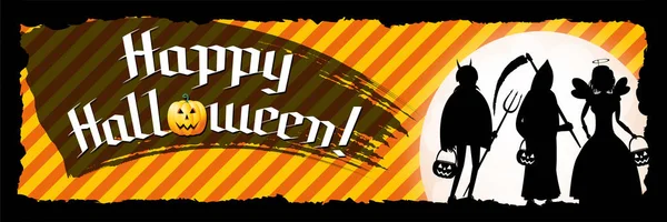 Feliz banner / cartel de Halloween —  Fotos de Stock