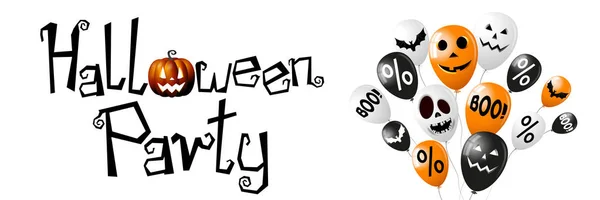 Halloween Party poszter/banner — Stock Fotó