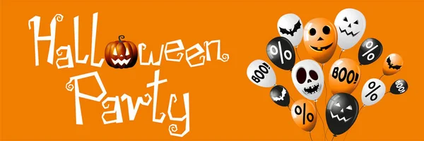 Cartel / pancarta de fiesta de Halloween — Foto de Stock