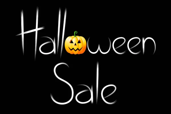 Halloween försäljning-typografi-Scratch Font — Stockfoto