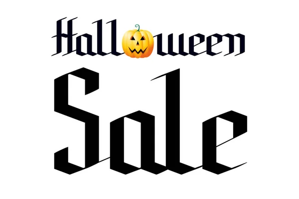 Halloween försäljning-typografi-Gothic Font — Stockfoto