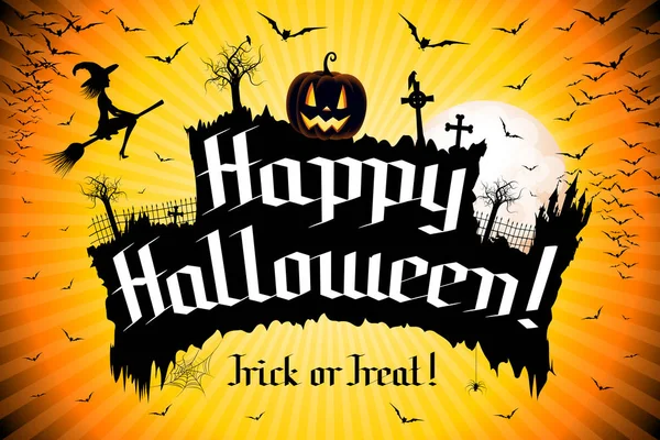 Happy Halloween poster/ banner — Stock Photo, Image