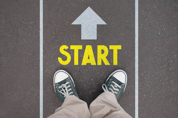 Обувь, тренажеры - концепция старта
