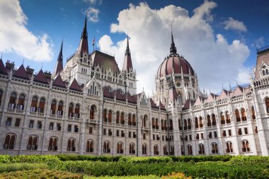 Hungary, Budapest - May 24, 2019: Parliament in Budapest - historical building