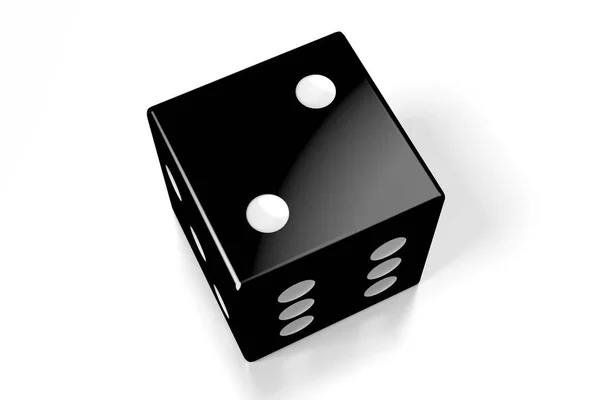 3D чорні кубики на білому тлі - два — стокове фото
