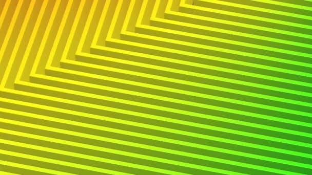 Animation numérique 3D 4k avec bandes colorées (arc-en-ciel) - forme rectangulaire / carrée 