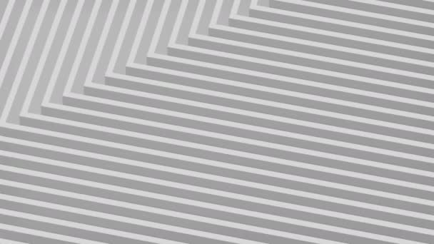Zwart Wit Greyscale Achtergrond Patroon Animatie Rechthoekig Vierkante Vorm — Stockvideo