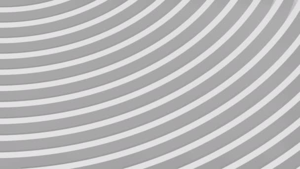 Animation arrière-plan / motif 3D 4k noir et blanc (échelle de gris) - forme abstraite ronde 