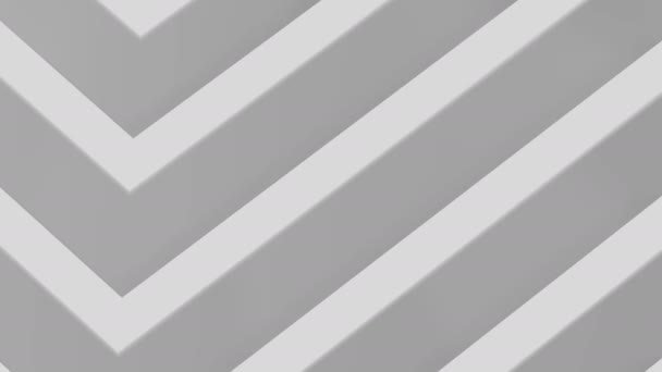 Чорно Білий Сірий Фон Анімація Візерунка Квадратна Форма — стокове відео