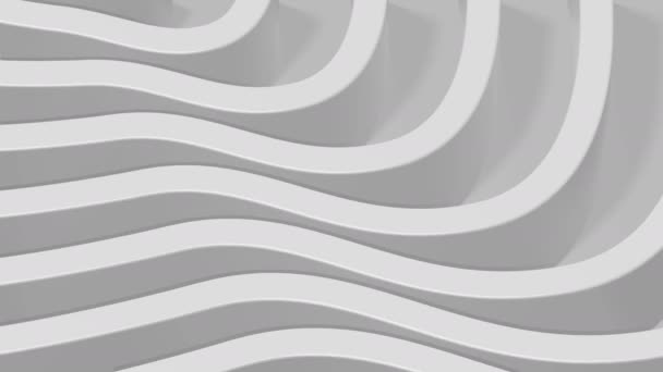 Черно Белый Серый Фон Рисунок Анимации Неправильная Круглая Форма — стоковое видео