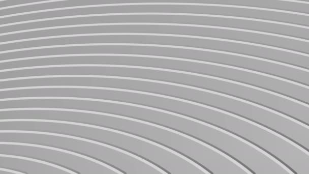 Bianco Nero Scala Grigi Sfondo Animazione Modello Forma Astratta Rotonda — Video Stock