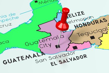 Guatemala, Guatemala City - başkent, siyasi ma sabitlenmiş