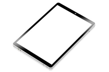 boş ekran ile 3D brandless tablet