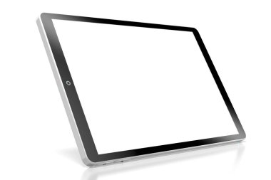 boş ekran ile 3D brandless tablet