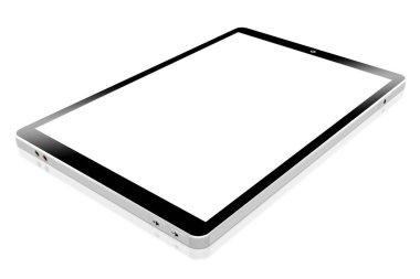 boş ekran ile 3D brandless tablet