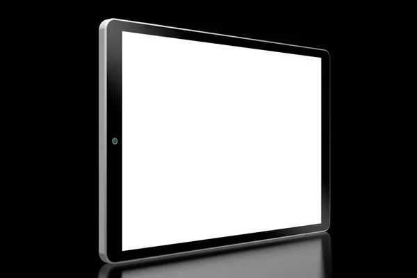 3D brandless Tablet med tom skärm — Stockfoto