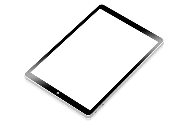 Tablet 3D sem marca com tela vazia — Fotografia de Stock