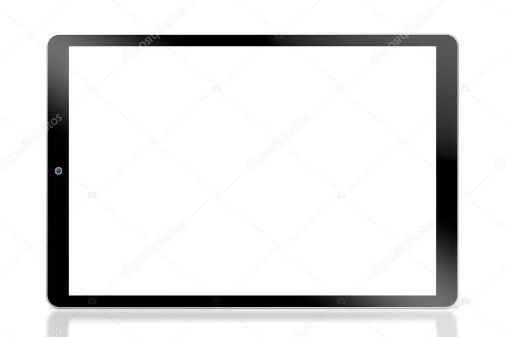 3D brandless tablet with empty screen