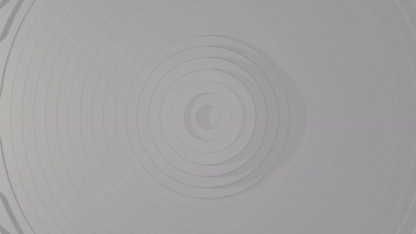 Sfondo Astratto Con Forme Spirale Bianco Nero Monocromatico — Video Stock