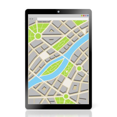 3d tablet, harita konsepti