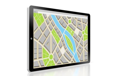 3d tablet, harita konsepti