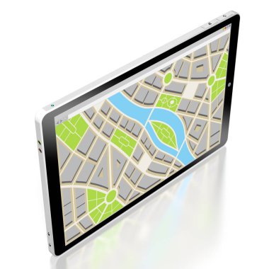3d tablet, harita konsepti