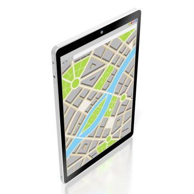 3d tablet, harita konsepti
