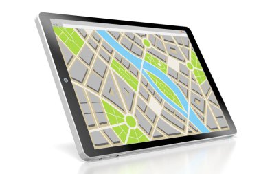 3d tablet, harita konsepti