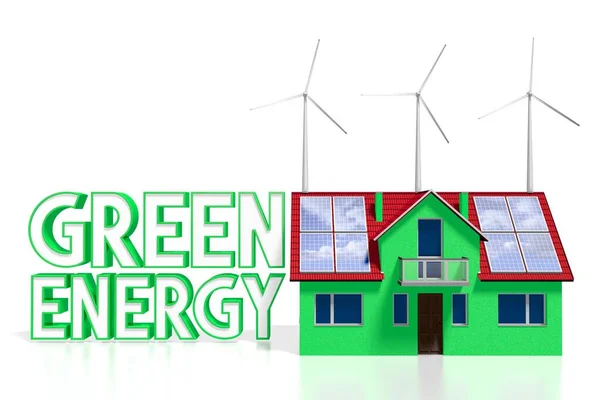 Zonnepanelen Concept Groene Energie — Stockfoto