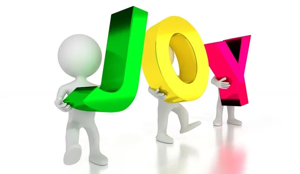 Joy Colorful Letters Illustration — Stock Photo, Image