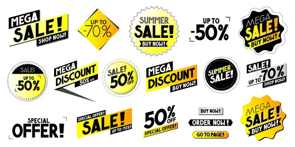 Vente Typographie Discount Illustration Vectorielle — Image vectorielle