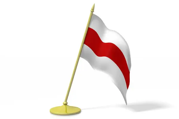 Zászló Fehéroroszország Ábra — Stock Fotó