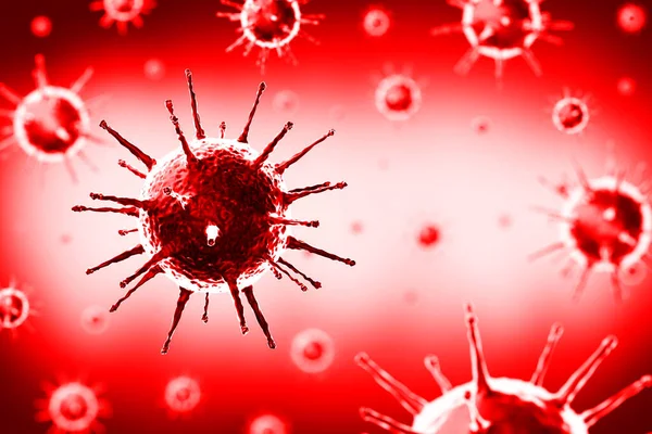 Coronavirus Covid Sars Cov Вірусні Клітини Ілюстрація — стокове фото