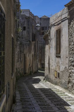 Erice tarihi şehir caddede