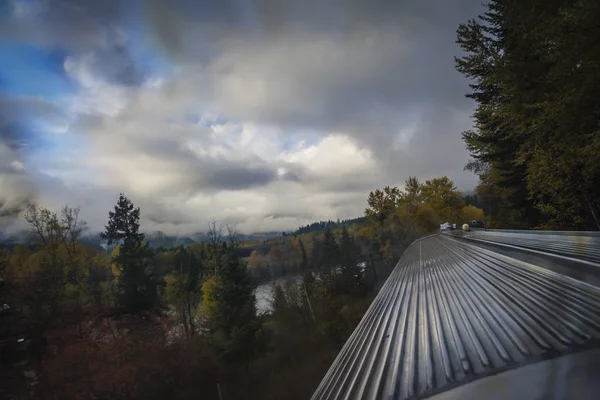 Treno Autunnale Canada — Foto Stock