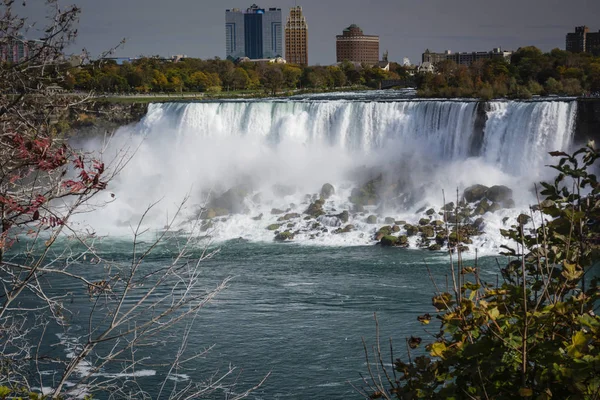 Niagara Falls Vattenfall Resa Titt Dimman — Stockfoto