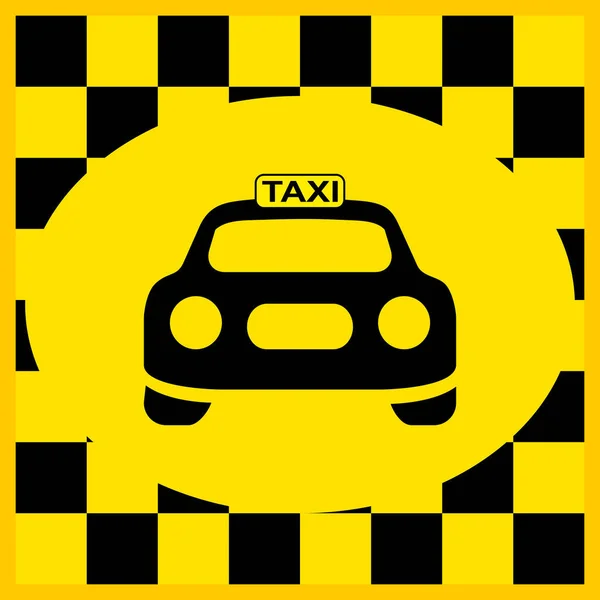 Tanda Mobil Taksi Berhenti Tempat Templat Untuk Teks Papan Tanda - Stok Vektor