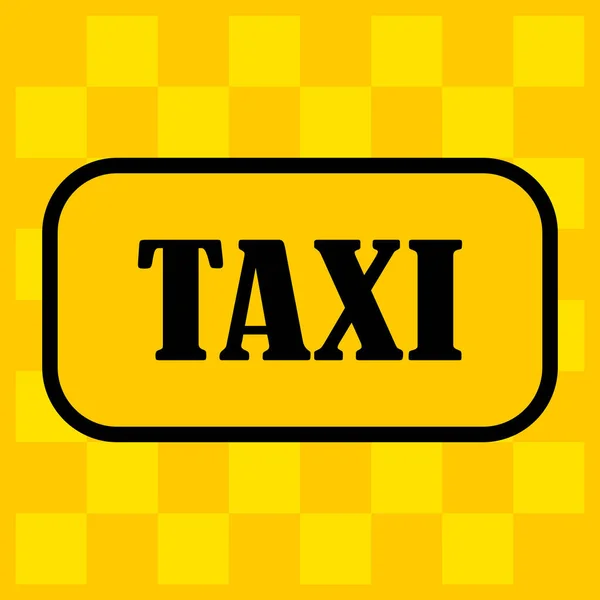 Egy Taxiállomás Jele Szövegsablont Aláírás Hely Ahol Taxi Megáll Sárga — Stock Vector