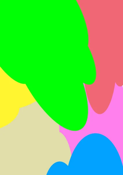 Пятна Цветной Краски Абстрактный Векторный Шаблон Текста Плакат Фоновое Изображение — стоковый вектор