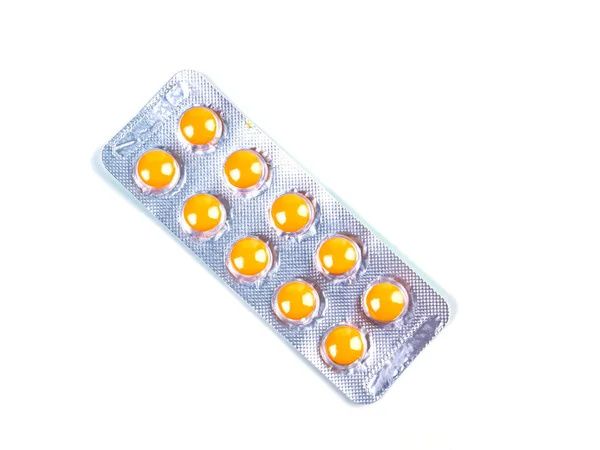 Medical Medicine Pills White Background Pharmacy Drugs Tablets Pharmacology Medical — Stock Photo, Image